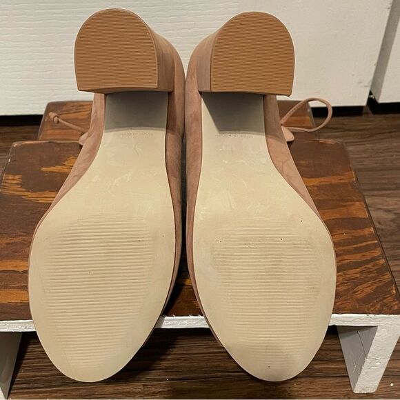 Steve Madden Carusso Tan Peep Toe Lace Up Heeled Bootie Size 8 - Picture 10 of 14